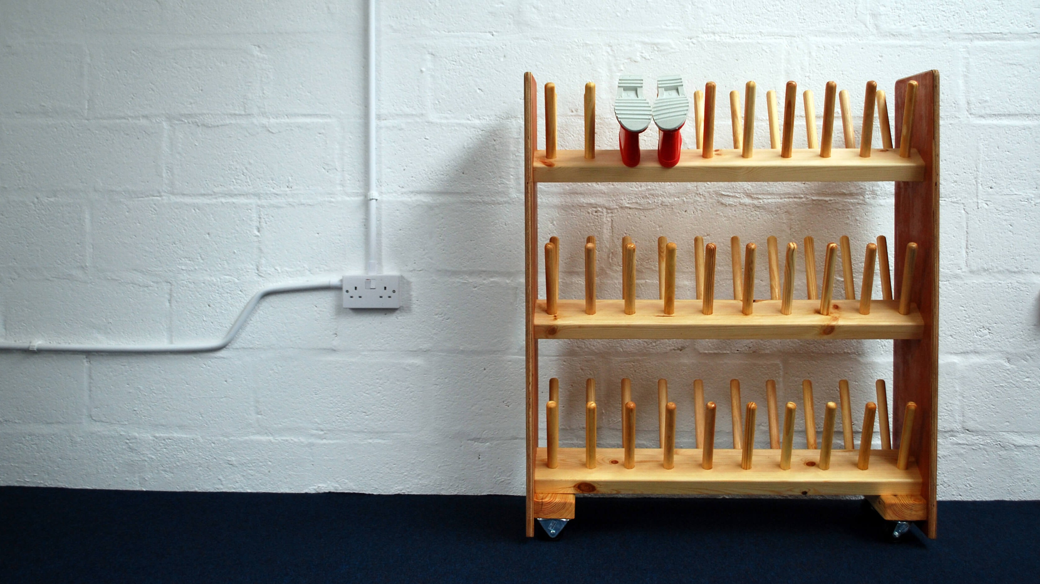 3 tier school welly boot rack