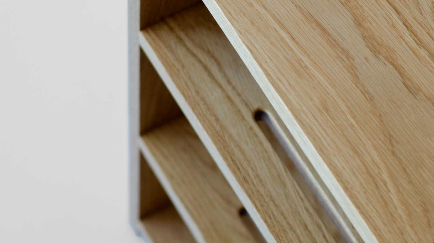 Oak Shoe Bench customised with extra shelf