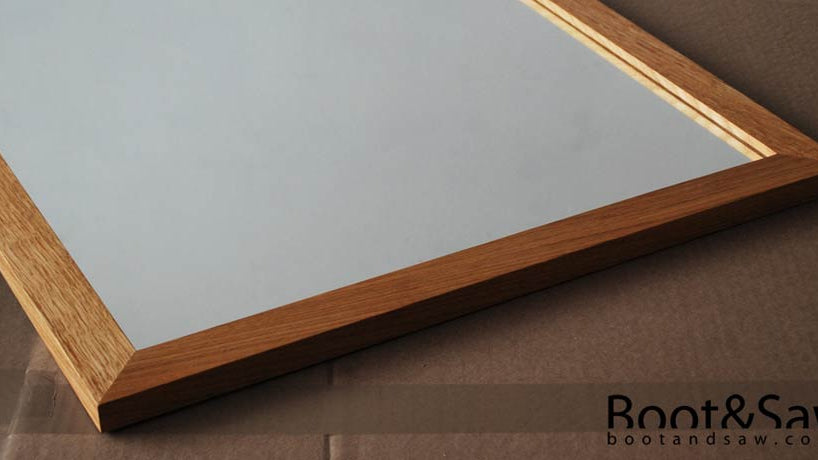 Handmade Solid Oak Framed Mirror