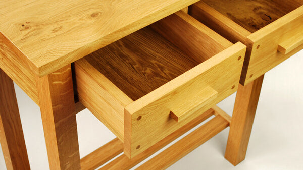 Boot & Saw - Oak Console Table