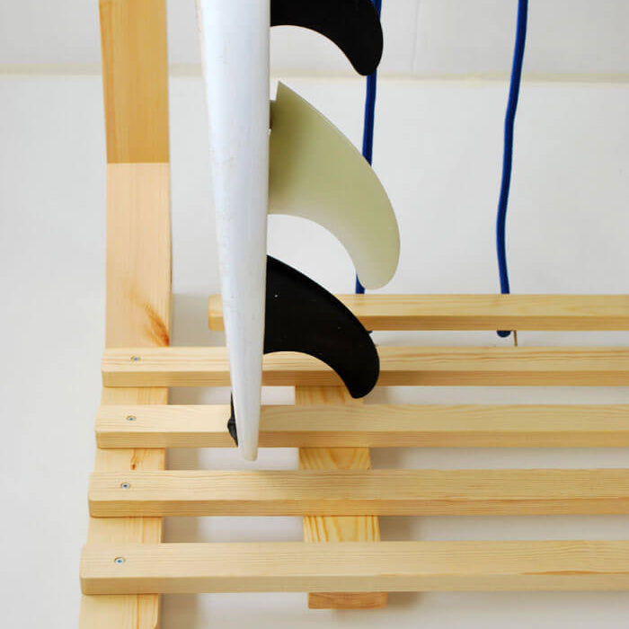 Wooden Surfboard Rack Base. Surfboard Racks for your quiver.