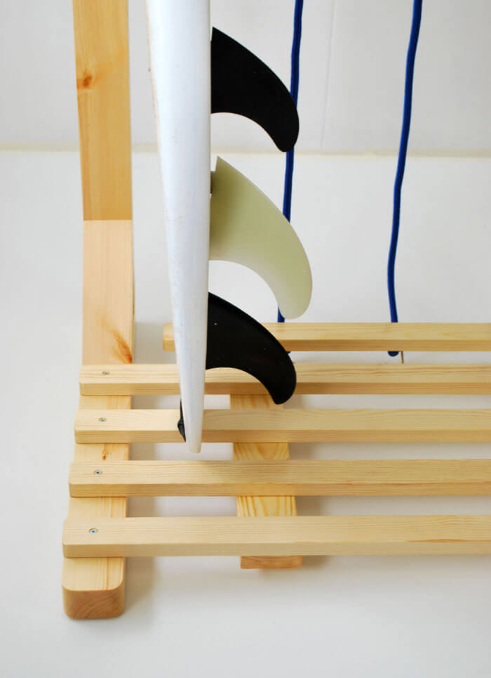 Wooden Surfboard Rack Base. Surfboard Racks for your quiver.