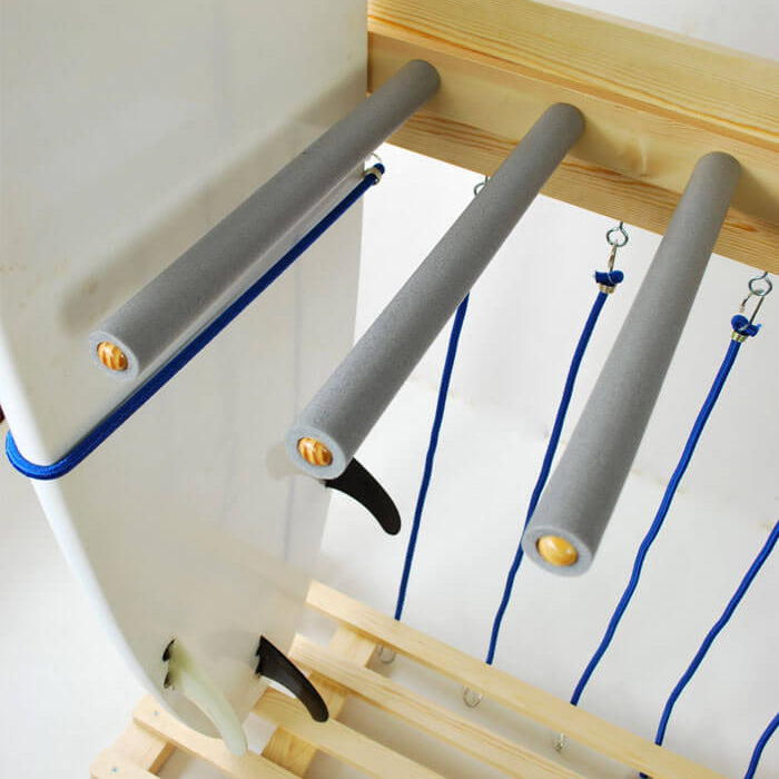Wooden Surf Board Rack in use. Surfboard Racks for your quiver.