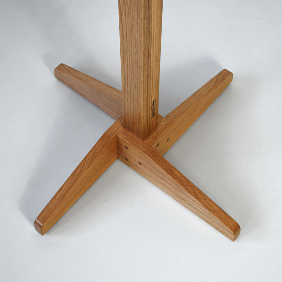 Wooden Oak Coat Stand base