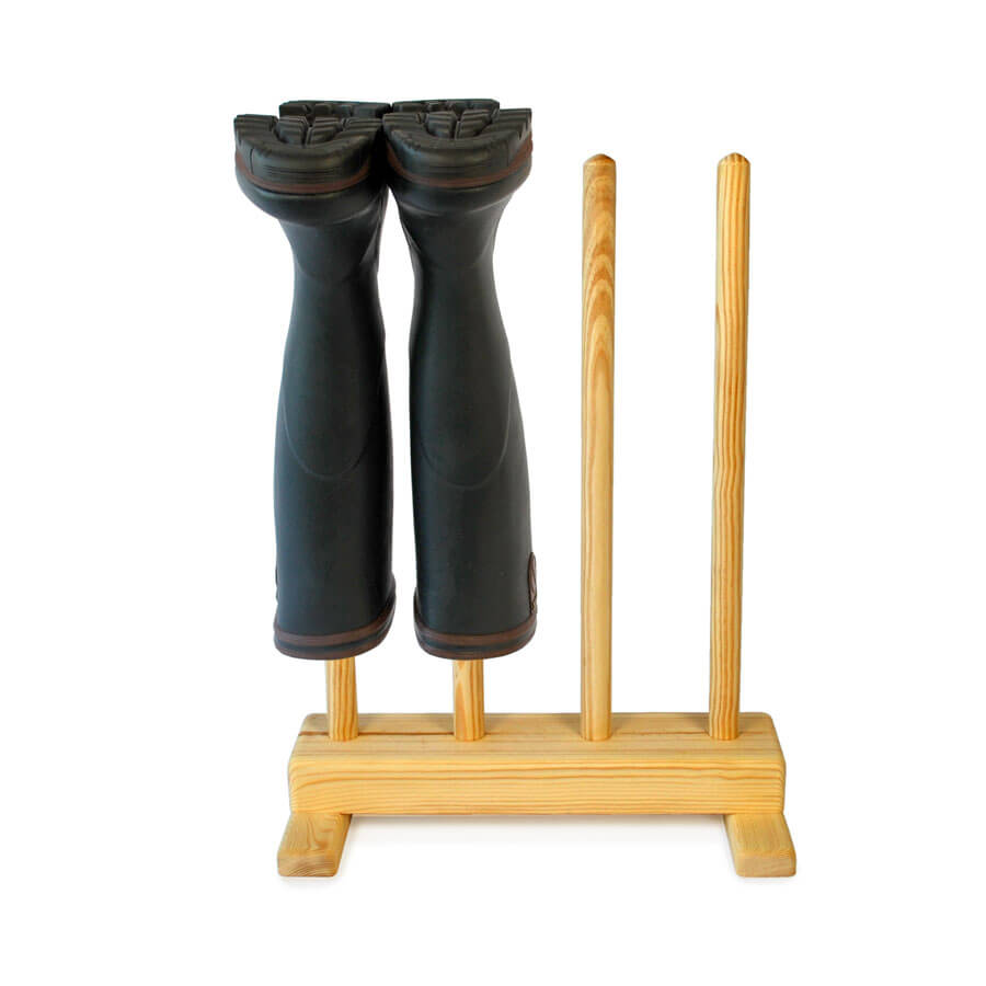Wooden Welly Stand for 2 pairs of boots