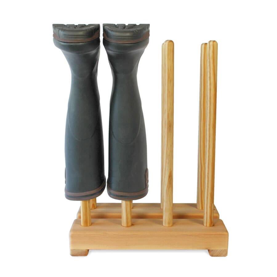 Pine Welly Boot Stand for 4 pairs of wellies