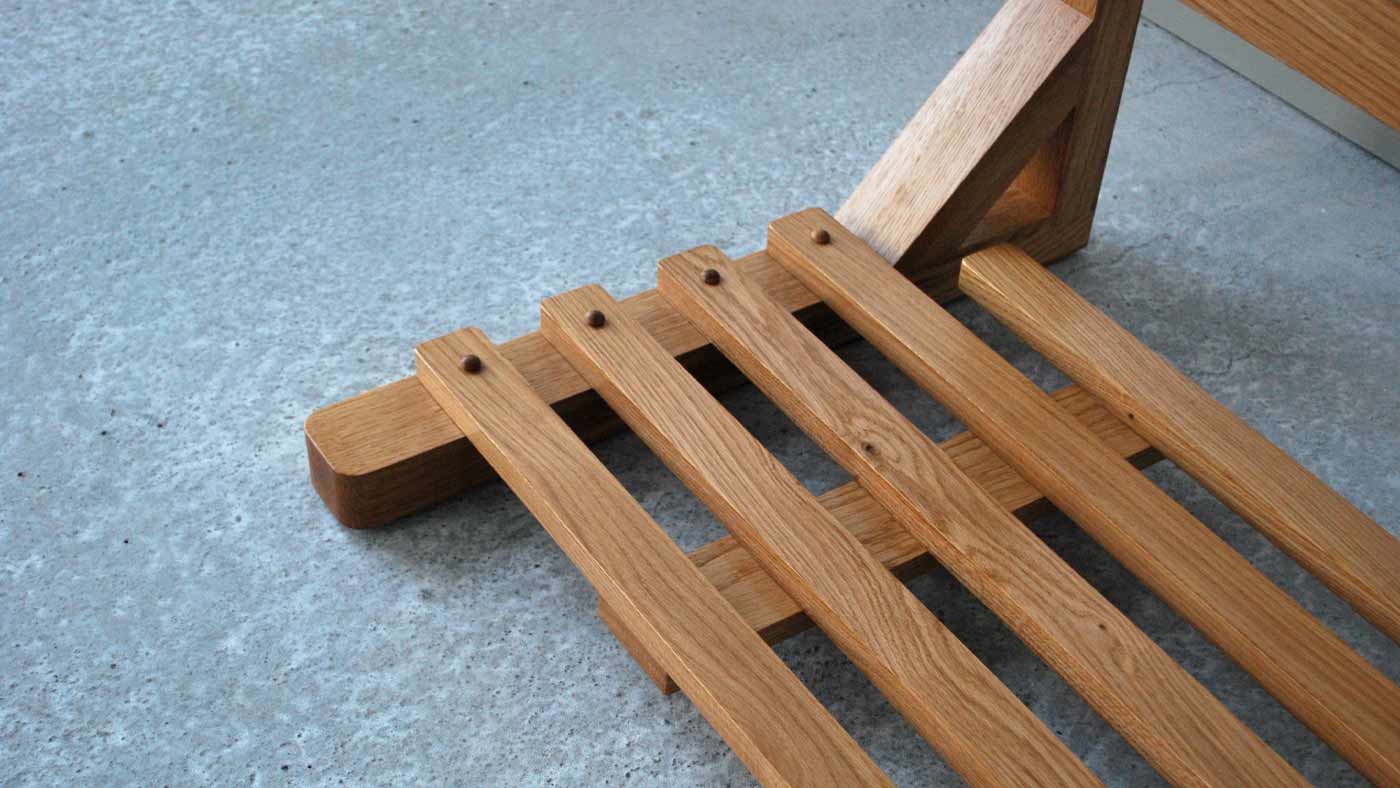 Custom Oak Surfboard Rack