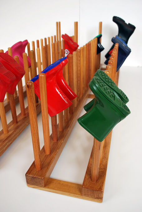 oak school boot rack – Boot & Saw