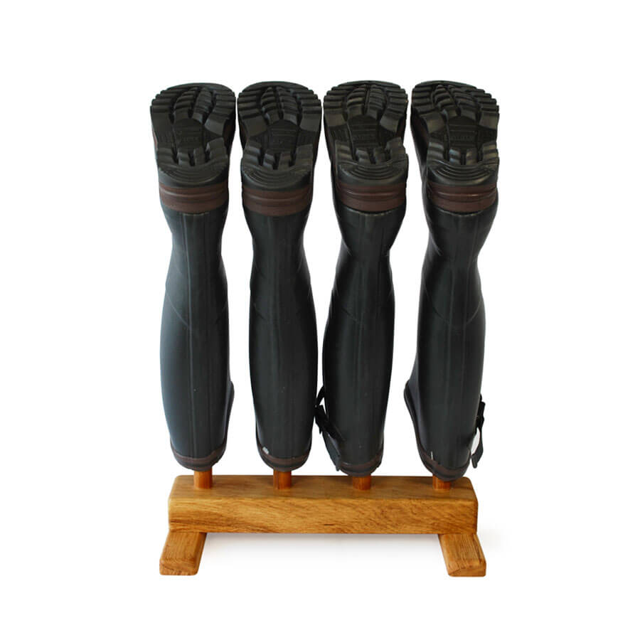 Oak Welly Rack for 2 pairs of boots