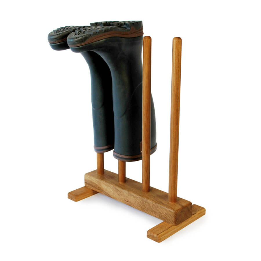 Oak Welly Stand for 2 pairs of wellingtons